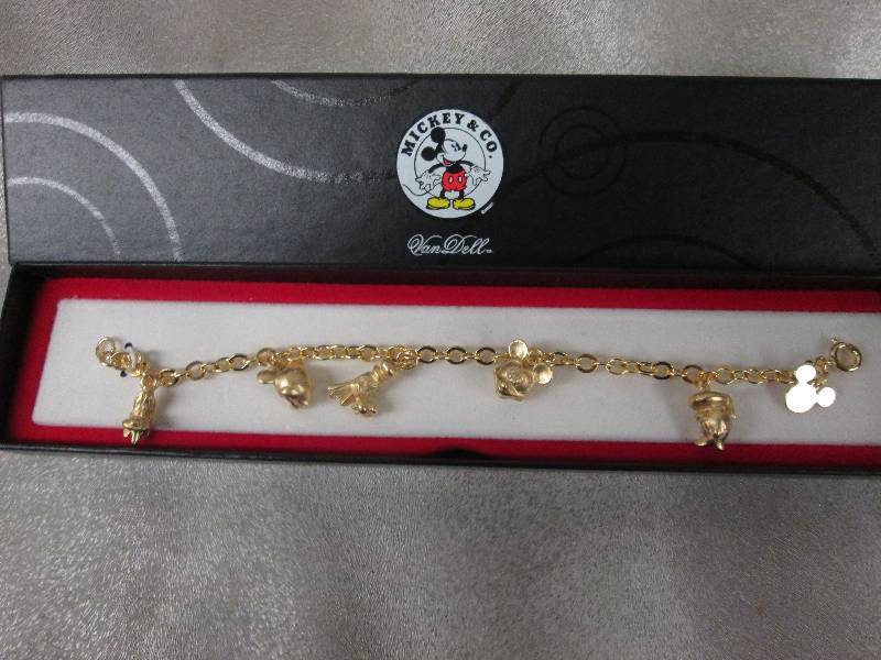 lot 144 image: Mickey Mouse Charm Bracelet...