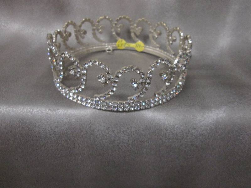 lot 154 image: Rhinestone Tiara Crown Retail $110....