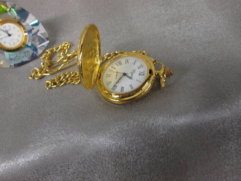 lot 195 image: Prism Clock, Pocket Watch, Watch Fo...