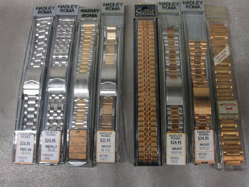lot 215 image: Lot of 8 Assorted Boxed Watch Bands...