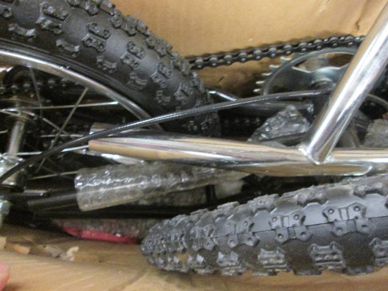 lot 247 image: Black 16 inch BMX Bike- assembly re...