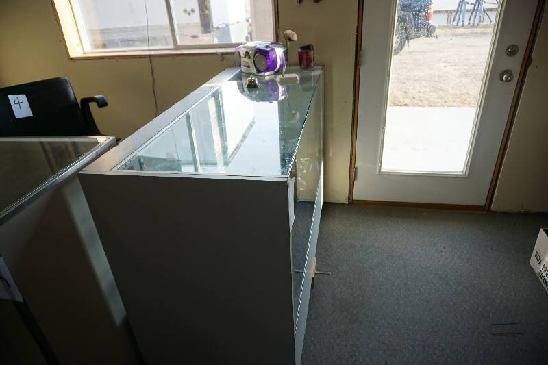 Glass Retail Display Cabinet Counter Work Desk