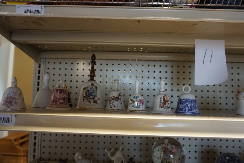 Lot of Assorted Ceramic Decorative Bells