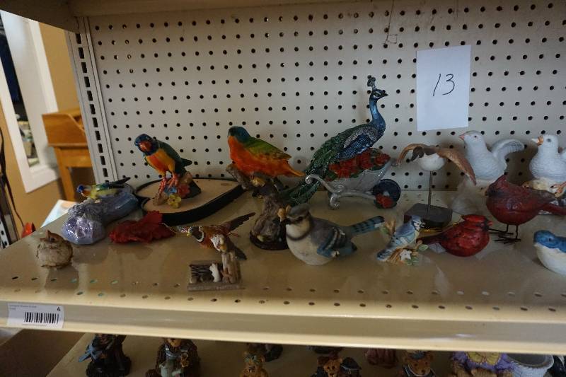 Lot of Bird Themed Decorative Figurines