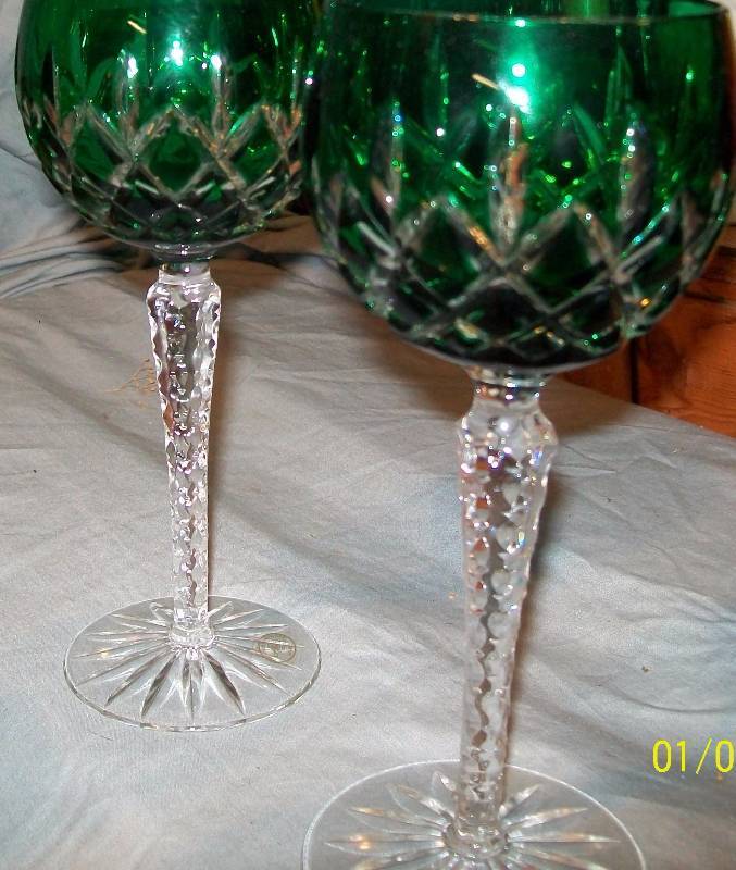 Rare and Exquisite Hand Cut Lead Crystal Aperitif Glasses 24 -  India