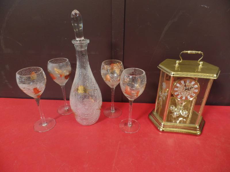Anniversary Clock & Decanter Set