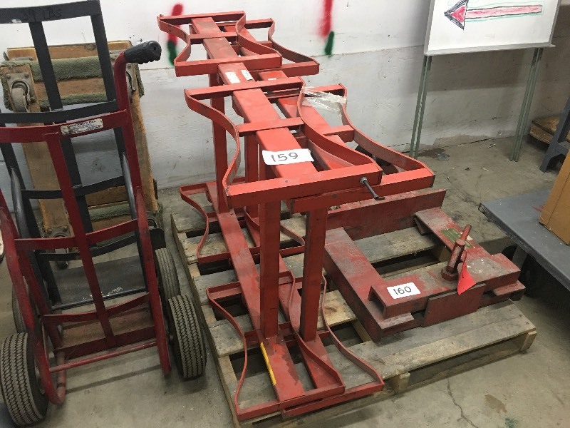lot 159 image: 4 barrel  drum racks