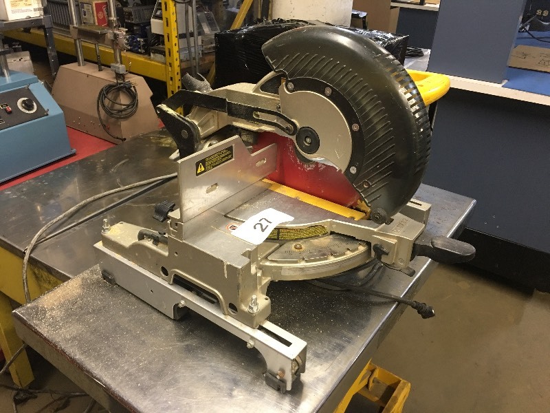 lot 27 image: DeWalt chop saw