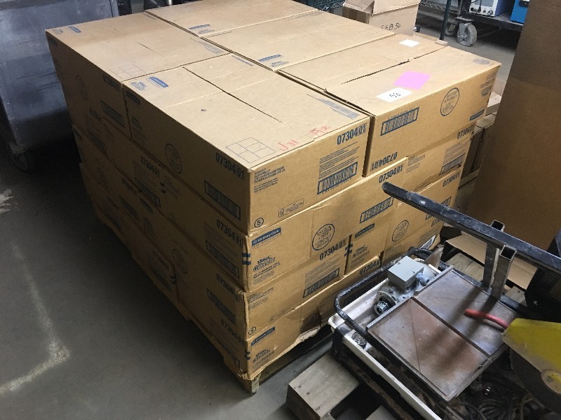 lot 53 image: Pallet lot of commercial toilet paper rolls