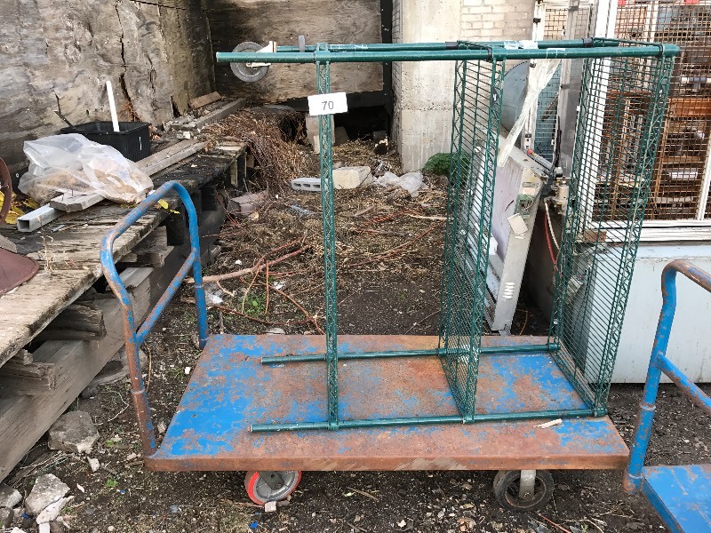 lot 70 image: Cart and rack