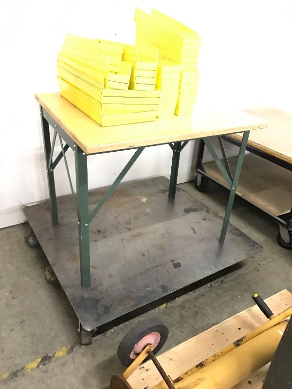 lot 82 image: Flat cart with contents