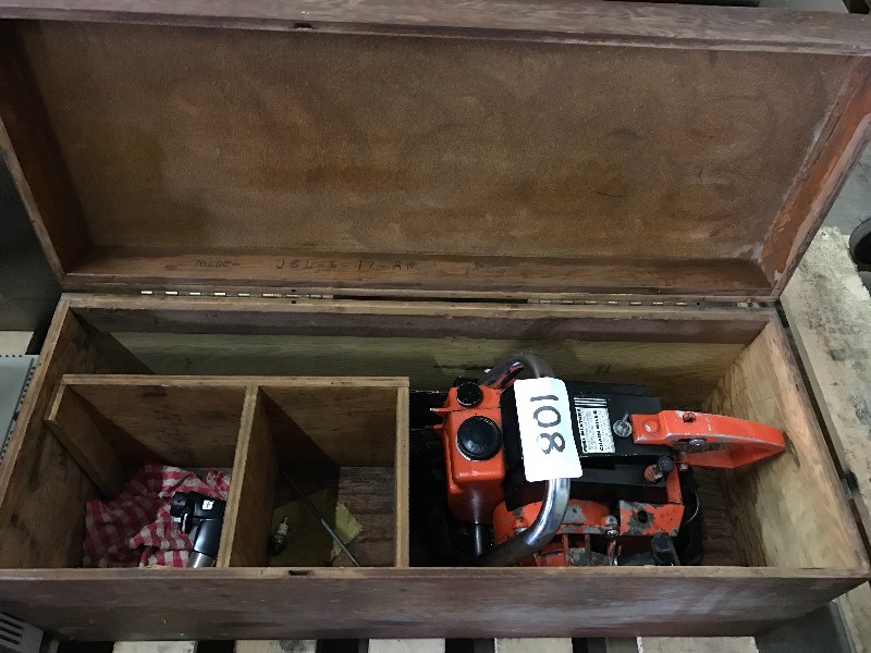 lot 108 image: Vintage chain saw