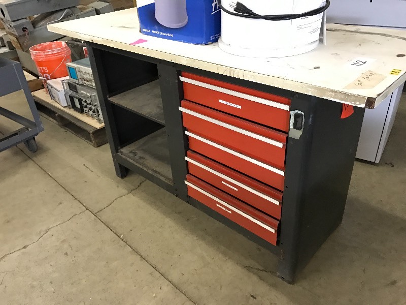 lot 112 image: Work  shop bench