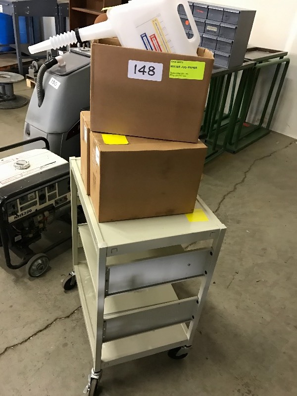 lot 148 image: Cart with contents