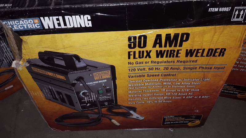 lot 51 image: Chicago Electric 90 Amp Flux Wire Welder