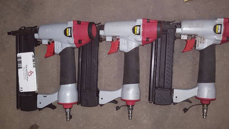lot 73 image: (3) Air Nailer Staplers