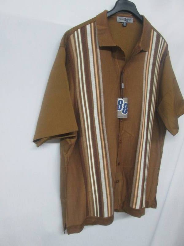 lot 58 image: Michael Irvin Mens 2-pc. Knit-Front Shirt & Pant Set