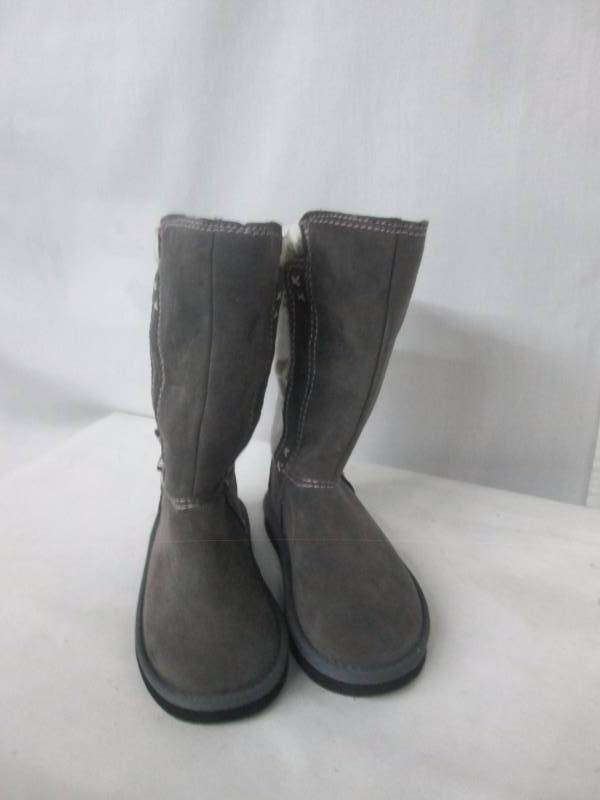 lot 50 image: Muk Luks Girls Gray Knee-High Stacy Boots