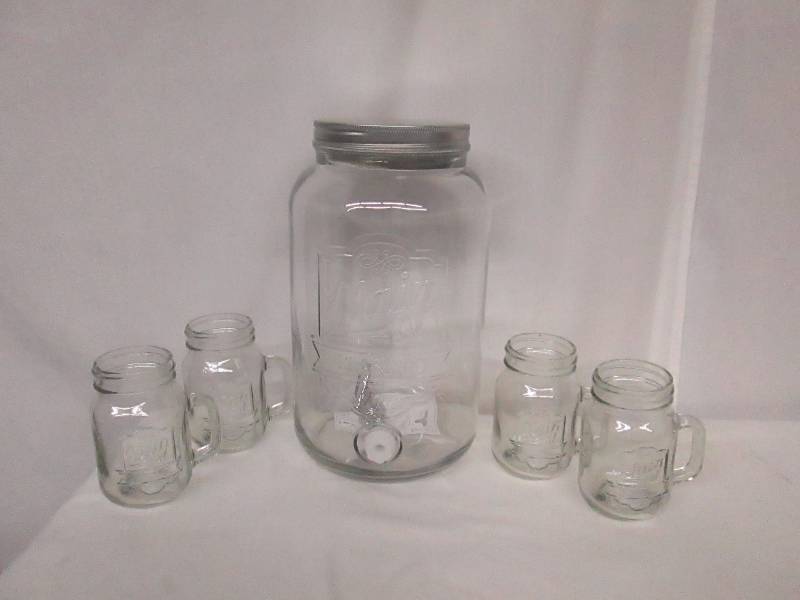 lot 32 image: Alcove 2-Gallon Glass Beverage Dispenser
