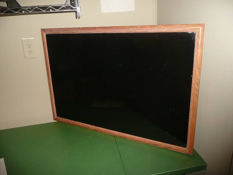 LARGE NEON MARKER DRY ERASE BOARD - APPROX 3FT WIDE - 2FT HIGH