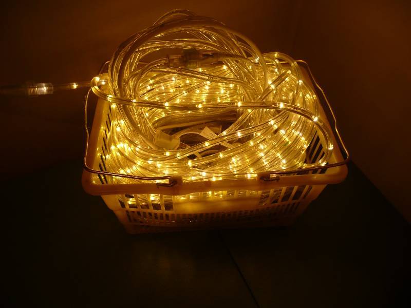 APPROX 130 FEET OF ROPE LIGHT - TESTED AND IN GOOD WORKING CONDITION