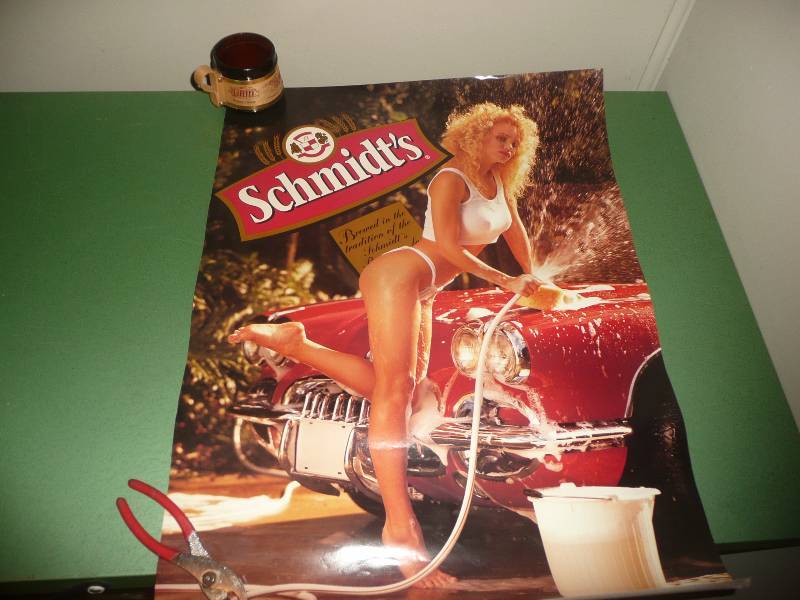VINTAGE SCHMIDT BEER POSTER