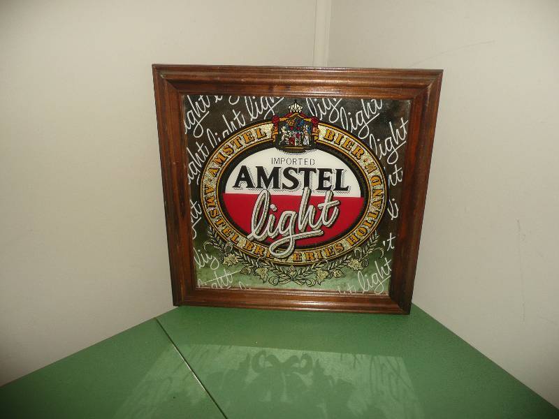 AMSTEL LIGHT MIRROR 15 12 BY 15 12