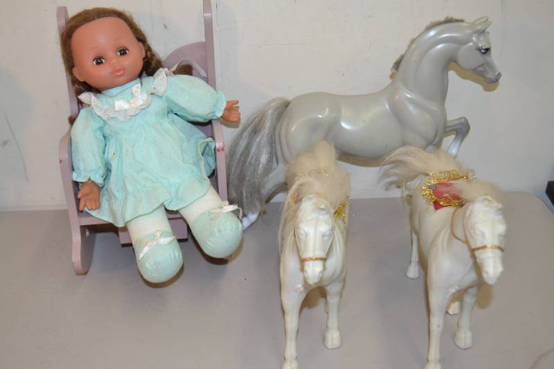 lot 159 image: Doll and Horses
