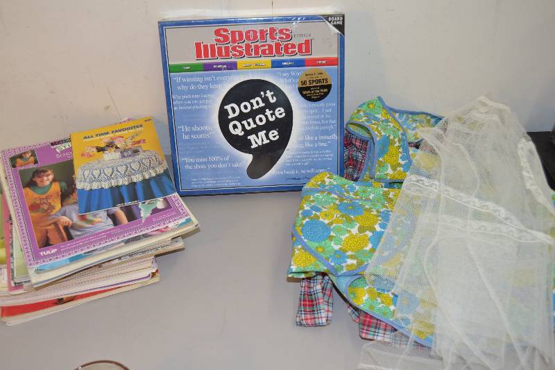 lot 163 image: Aprons Game Crafting Magazines