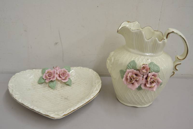 lot 195 image: Pitcher and Serving plate