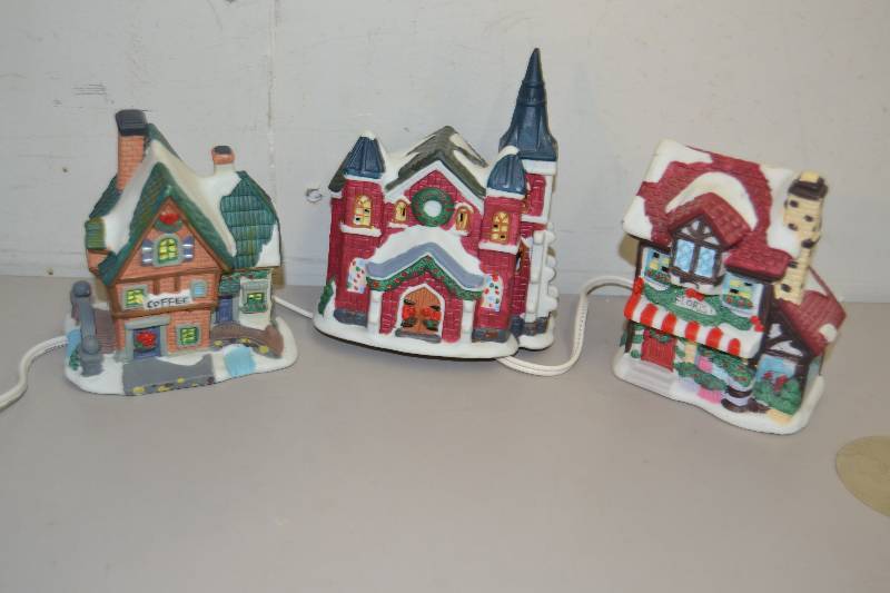 lot 223 image: Christmas village houses