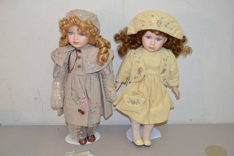 lot 235 image: Porcelain Dolls