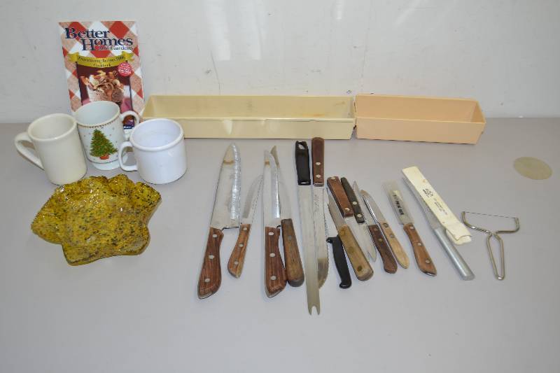 lot 249 image: Knives Mugs
