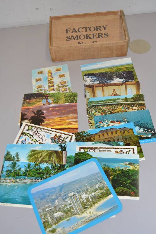 lot 75 image: Cigar Box Post Cards