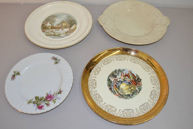 lot 110 image: Currier & Ives and other Collectible plates