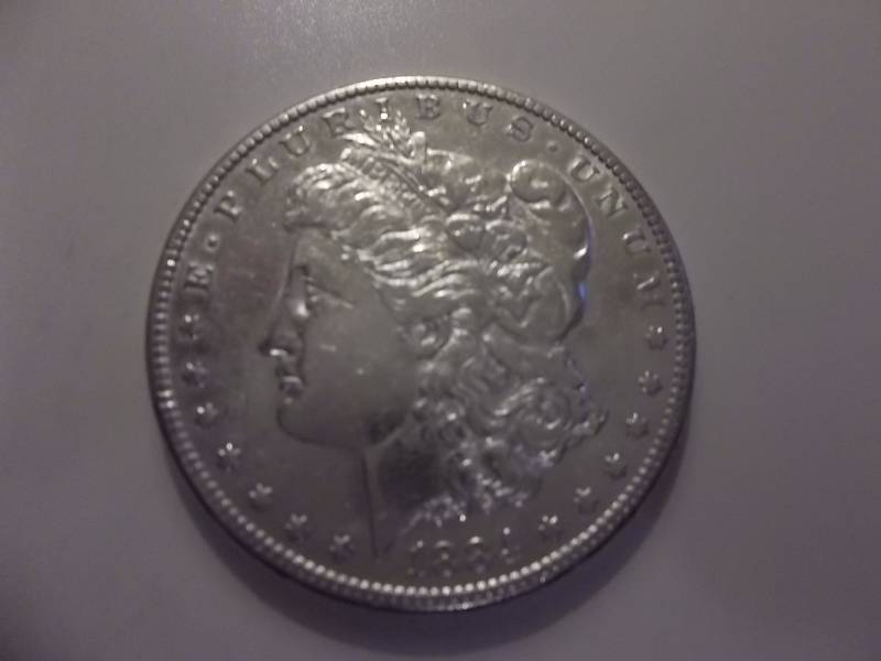 1884 Morgan Silver Dollar Better  Grade Polished Lightly