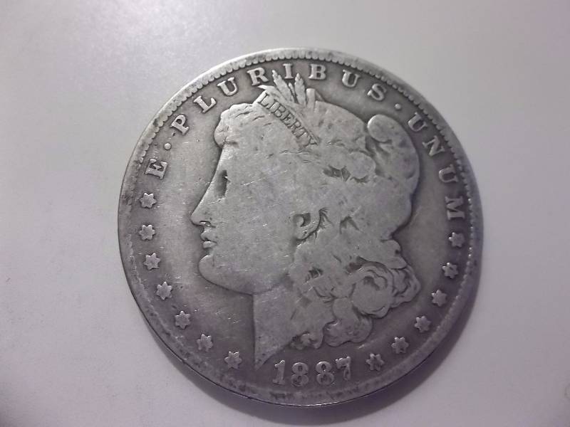1887 O Morgan Silver Dollar