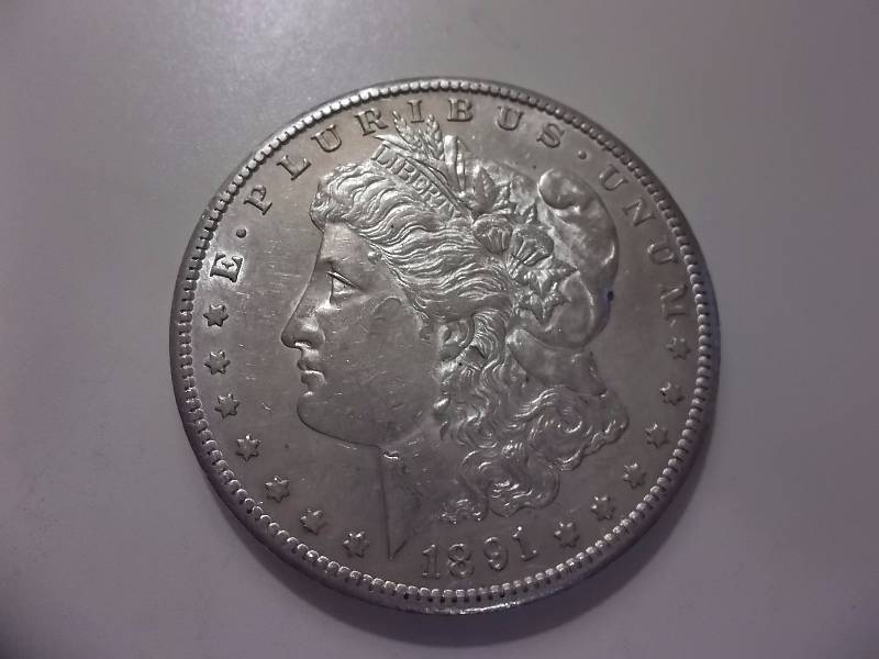 1891 S Morgan Silver Dollar Better Grade
