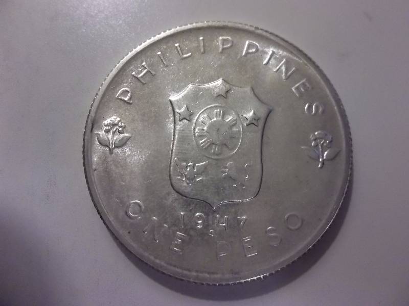 1947 Douglas MacArthur One Peso (90% One Oz.) BU