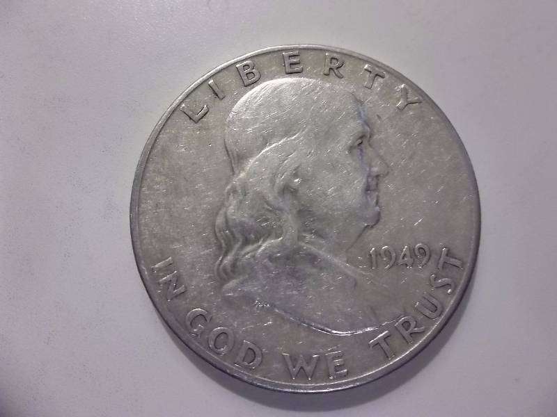 1949 S Franklin Half Dollar Better Grade