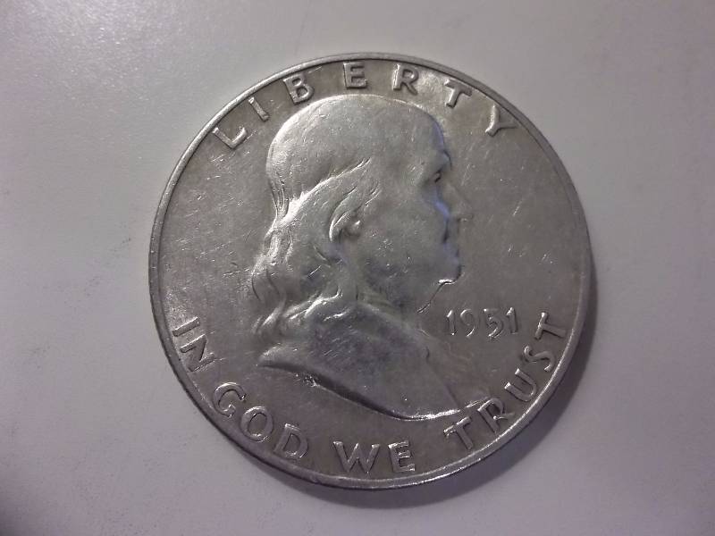 1951 D Franklin Half Dollar Very High Grade