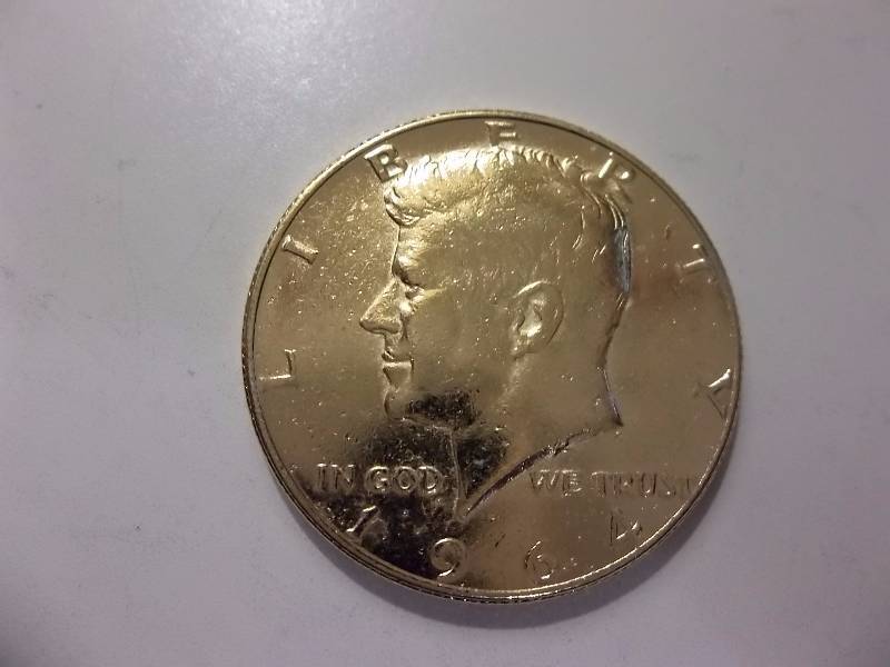 1964 D JFK Half Dollar Gold Plated
