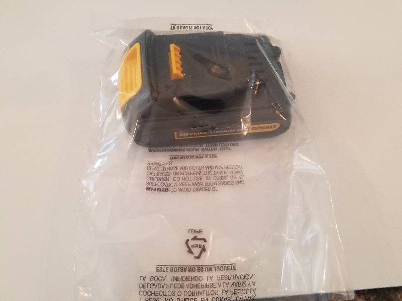 lot 37 image: DeWalt Cordless  20v MAX Lithium Ion Battery...Brand new