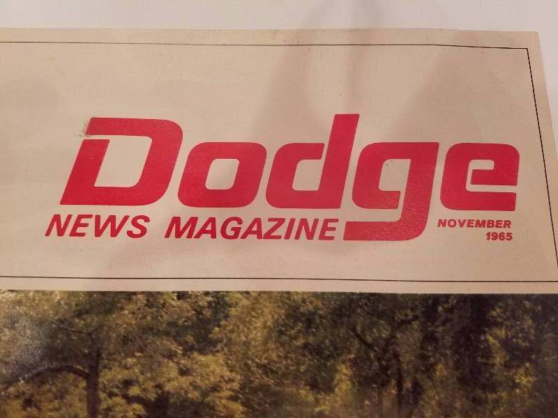 lot 36 image: Dodge Magazine...1965