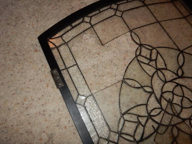 lot 65 image: Fireplace Glass front.. 3 hinged sections