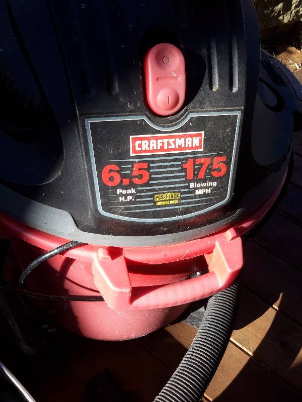 lot 152 image: Craftsman 20 gallon, 6.5 HP Vacuum
