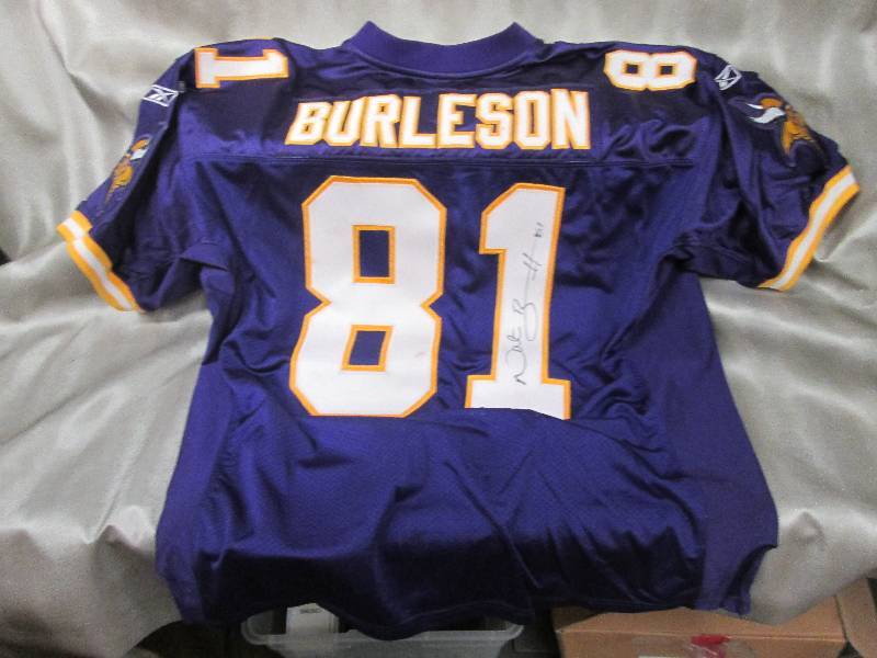 Nate Burleson Signed Official Vikin...