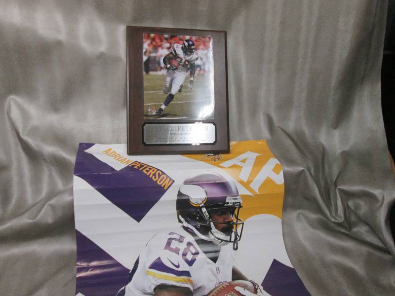 Adrian Peterson Plaque & Poster...