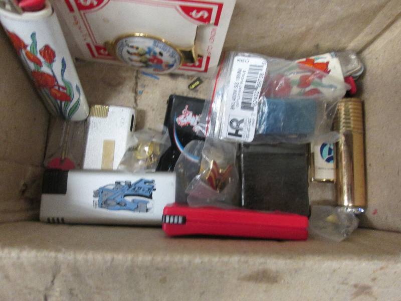 Box of Assorted Lights & Collectibl...