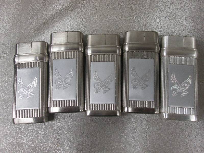 Lot of 5 Eagle Lighters...